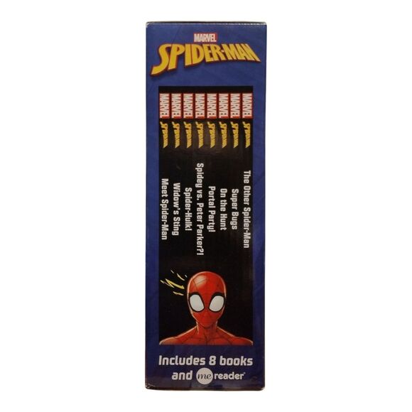 Marvel Spider-Man Me Reader 8-book Library & Electronic Reader (See Photos) NIB - Picture 2 of 6